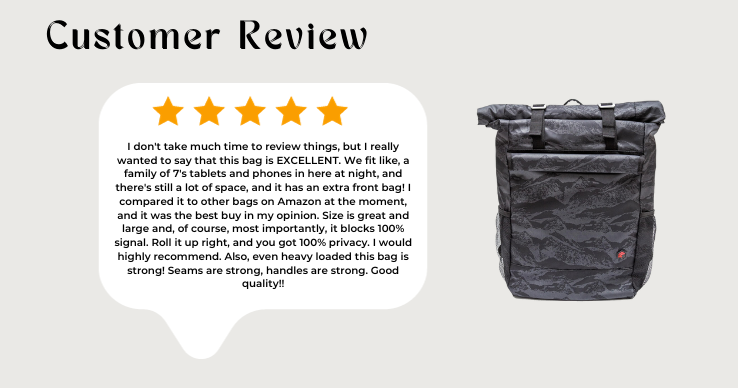 Barrier-Bag-Faraday-Backpack-feedback Barrier Bag Faraday Backpack Feedback