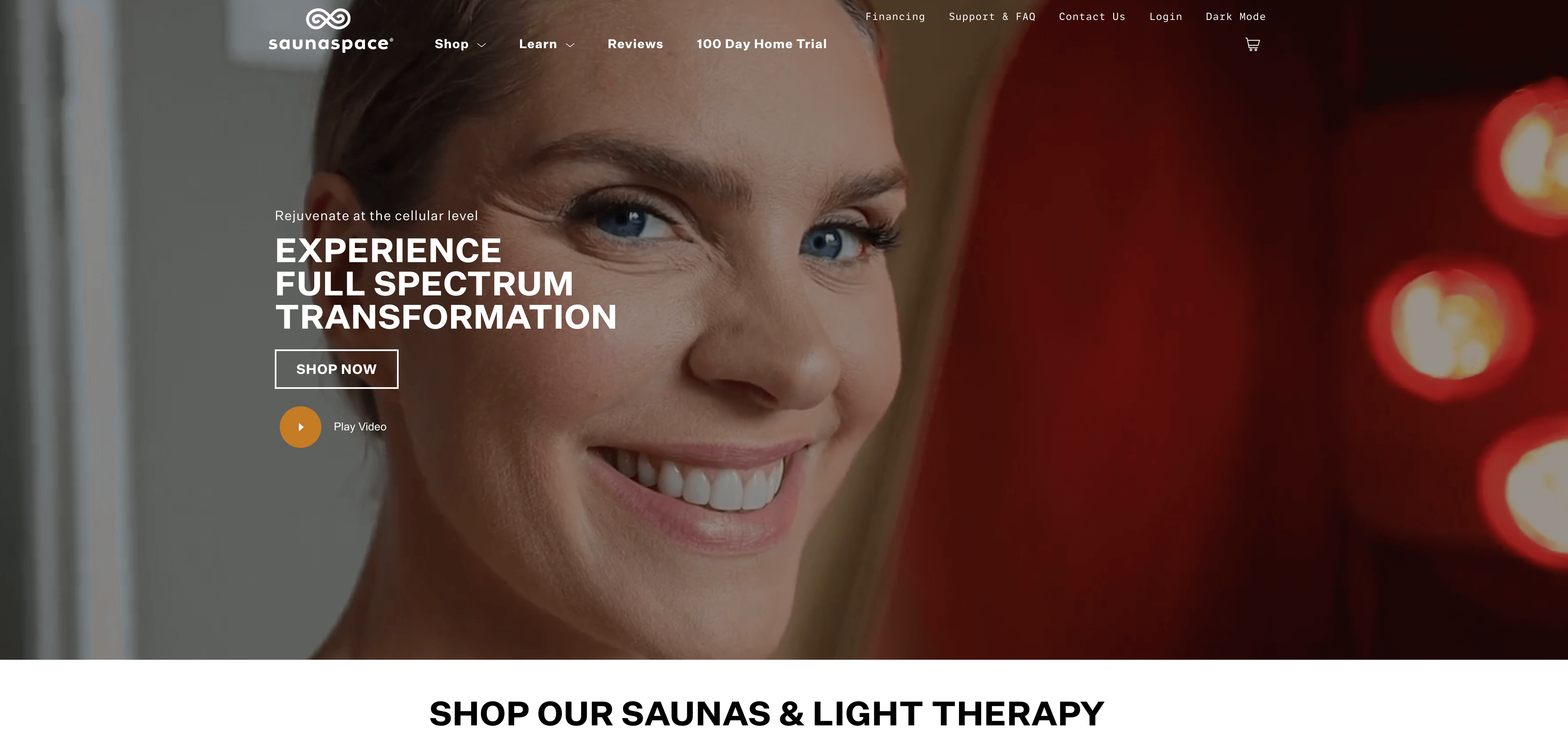 Faraday Infrared Sauna Website Home Page Website homepage of Faraday Infrared Sauna